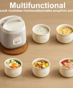 Alternative view of Bear 1.6L Mini Rice Cooker – Portable Electric Cooker with Non-Stick Liner for 1-3 People
