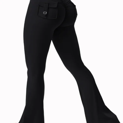 Alternative view of Women's High-Stretch Wide Leg Yoga Leggings with Pockets