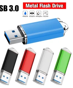 64GB USB 3.0 Metal Flash Drive - High-Speed Memory Stick for Computers