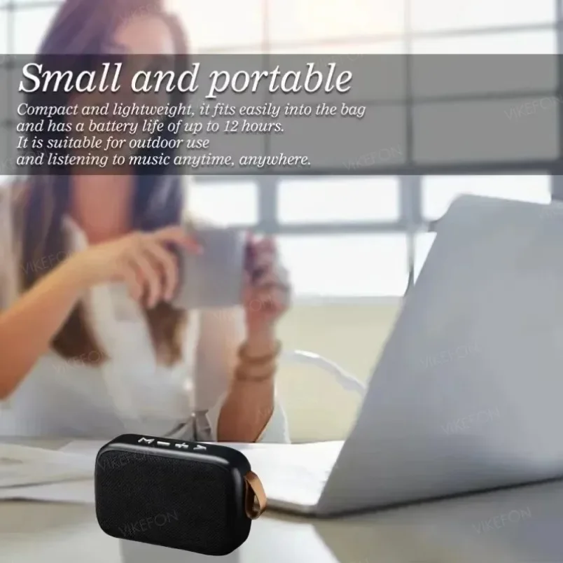 Compact Bluetooth 5.0 Mini Fabric Speaker with FM Radio and TF Card Support - Image 5