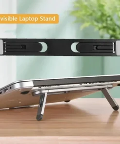 Universal Laptop Riser Stand - Adjustable Cooling Pad for MacBook and Lenovo Notebooks