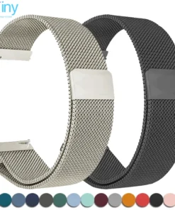 20/22mm Magnetic Milanese Strap for Samsung Galaxy Watch 7 6 5 4 40 44mm Gear S3 Stainless Steel Band for Huawei 4 GT3 Bracelet