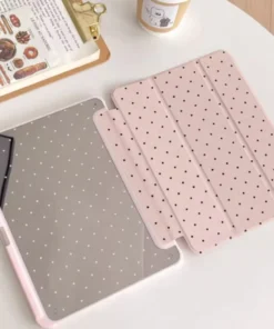 Black Polka Dots for IPad Pro 11 Case 10.2 9/8/7th Generation 9.7 5/6th Air4/5 10th 10.9 Air 3 10.5 Pro 12.9 Mini 6 Trifold Case