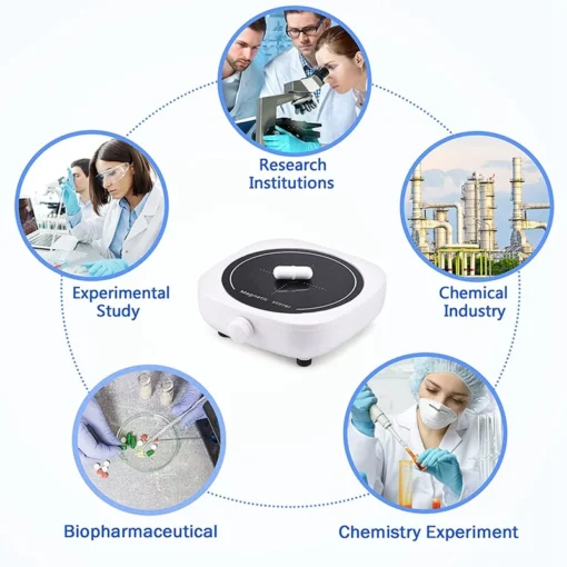 Mini Magnetic Stirrer with 2L Capacity and 4000RPM Speed for Laboratory Use - Image 6