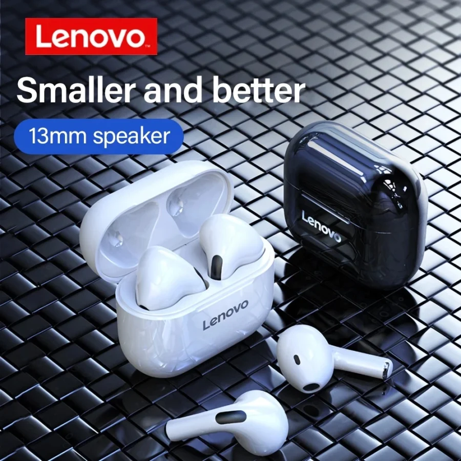 Lenovo LP40 Wireless Bluetooth Earbuds - Touch Control, Stereo Sound, Noise Reduction, Long Battery Life - Image 2