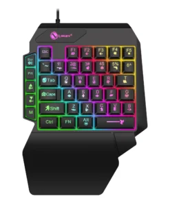 Alternative view of 35keys One Handedly Single Hand Mini Gaming Keyboard Usb Ultra-slim Wired Backlight Keyboard for Laptop Desktop PC Smartphone