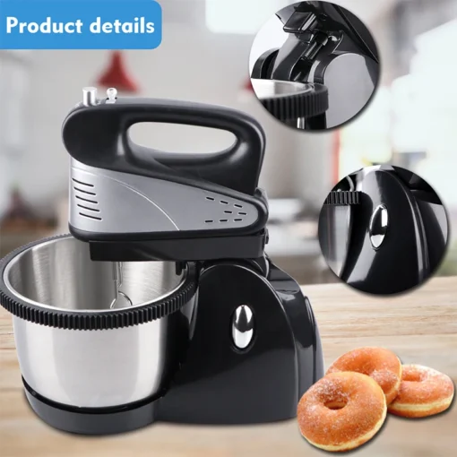 800W Electric Stand Mixer with 5 Speeds for Cakes and Dough - Image 4
