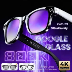 AI Smart Glasses with 8MP Camera and 100+ Languages Translation for Men and Women