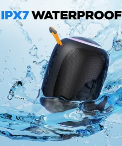 Bluetooth Waterproof Shower Speaker - 10W Stereo Sound, 8-Hour Playtime, LED Lights