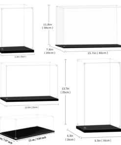 150 Size Display Case for Collectibles Assemble Clear Acrylic Box for Display Action Figures Storage & Organizing Toys Model Car