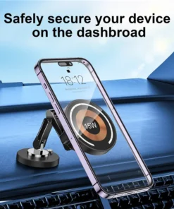 Alternative view of Magnetic Car Wireless Charger Stand Magnet Car Mount Fast Charging Station Phone Holder Bracket For Macsfae iPhone 15 14 13 12