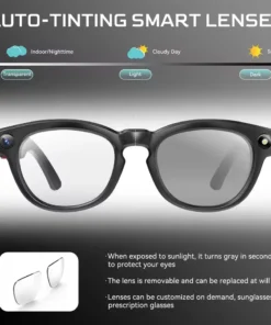 Alternative view of 2026 New 4K HD AI Smart Glasses Men 800W Pixel Camera Bluetooth Call 4GB WIFI Transmission Voice Assistant Smart Glasses Women