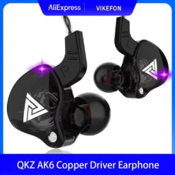 Wired Earbuds with Mic - HiFi Bass Stereo Sound and Copper Drivers for Music Enthusiasts