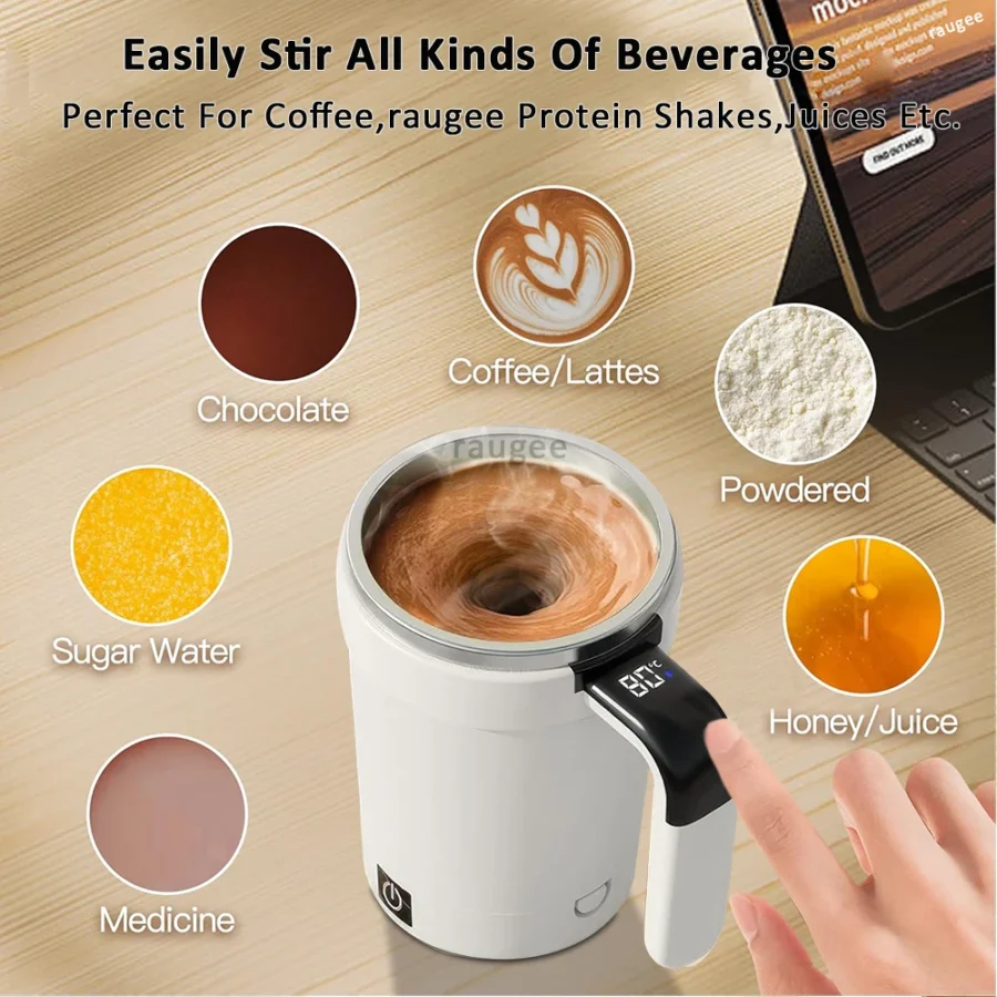 Portable Electric Blender Cup - Automatic Self-Stirring Mixer for Coffee, Milk, and Protein Powder - Image 3