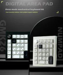 ZUOYA GMK26 QMK/VIA Gasket Number Pad Bluetooth 5.0/2.4ghz/Wired Hot Swappable Numpad Programmable for Win/Mac