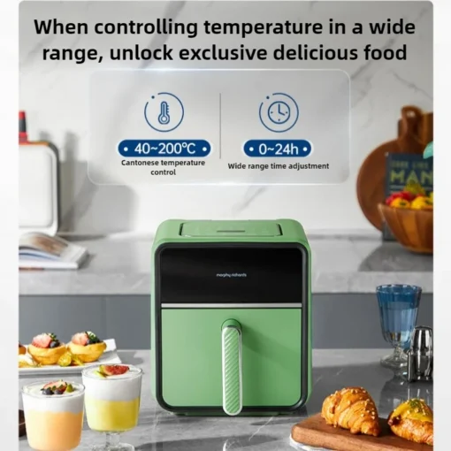 4L Air Fryer Oven with Steam Function and Metal Cavity for Versatile Cooking - Image 5