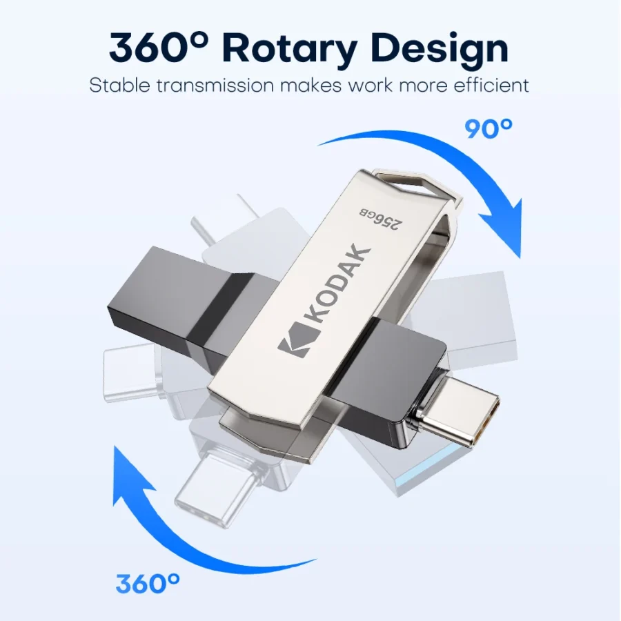 KODAK USB Type-C Flash Drive, 256GB High-Speed Pendrive for Smartphones and Laptops - Image 6