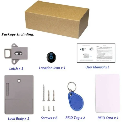 Invisible RFID Smart Sensor Lock for Wardrobes and Drawers - Image 3