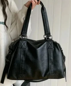 Fashion Tote Bag Leather Women Bag Simplicity Handbag Solid Vintage Shoulder Messenger Bag for Ladies