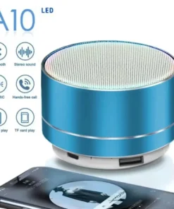 Alternative view of A10 Mini Portable Bluetooth Speaker - 10M Range, Steel Subwoofer for Laptops and Phones, Ideal for Outdoor Use