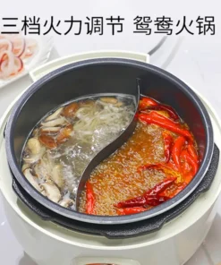 Alternative view of 5L Ceramic Electric Pressure Cooker - Multi-Functional Rice Cooker & Steamer