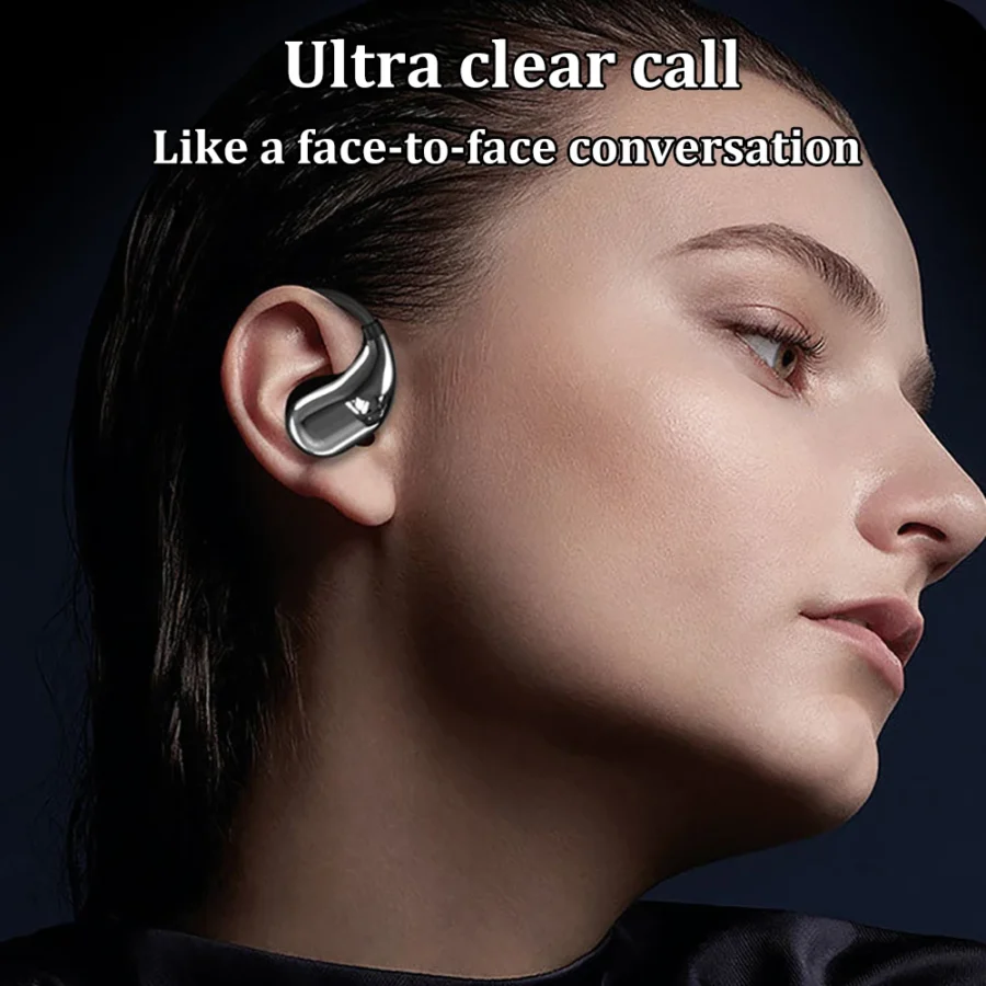 Wireless Ear Hook Headphones - Bluetooth 5.4, HiFi Stereo, Waterproof, with LED Display and Long Battery Life - Image 7