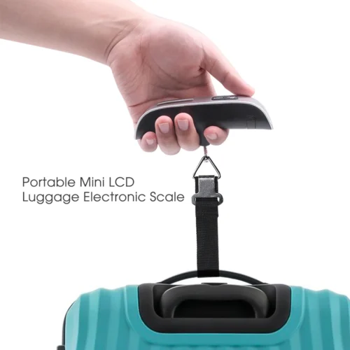 Alternative view of 50kgx10g Digital Scale Portable LCD Display Mini Hanging Scale Electronic Luggage Suitcase Travel Bag Weight Balance Scale