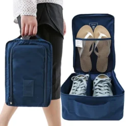 Nylon Waterproof Travel Organizer Bag for Shoes and Clothing Storage