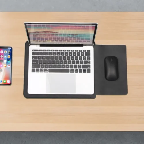 Alternative view of Slim PU Leather Laptop Sleeve Case for 11-15 Inch Devices - Shockproof and Protective