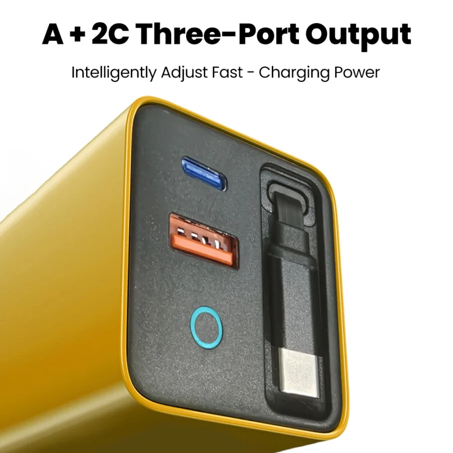 Elough 80W USB-C Charger with Retractable Cable - Fast Charging for iPhone and Laptops - Image 2