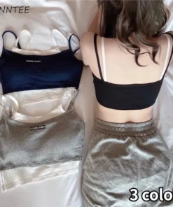 Camis Women Clothing Cropped Tops Patchwork Fake Two Piece Summer Hotsweet Backless Streetwear Fashion Y2k Clothes Sexy Ladies