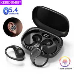 Wireless Ear Hook Headphones with Bluetooth 5.4, HiFi Stereo Sound, Waterproof Design for Active Users