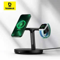 Baseus 3-in-1 Magnetic Wireless Charger Stand 20W for iPhone, AirPods, Apple Watch