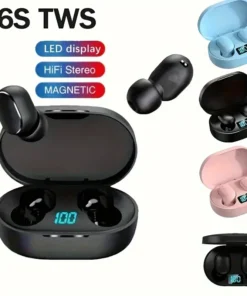 E6S Wireless Bluetooth Earphones with Noise Cancelling and Microphone for Xiaomi Redmi