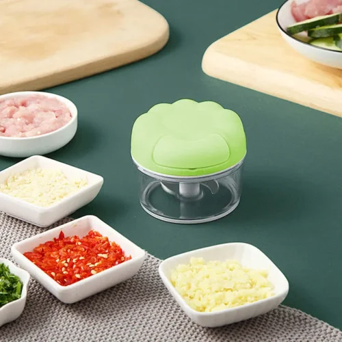 Alternative view of Mini Food Mixer - Multi-Function Manual Garlic Chopper and Vegetable Cutter for Home Kitchen
