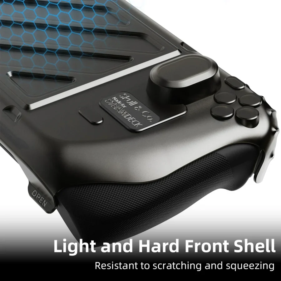 Skull & Co. HardShell Front Cover Portable Protective Case for Steam Deck LCD/OLED StandGrip (GripCase) - Image 3
