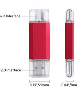 Alternative view of BINFUL 2TB Type-C USB Flash Drive - High Speed Pen Drive with Key Chain