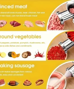 Alternative view of Heavy Duty Manual Kitchen Meat Mincer and Noodle Grinder