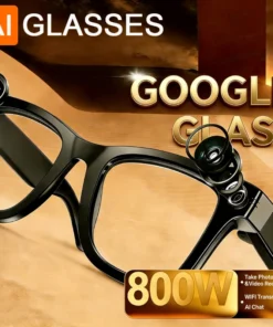 800W HD AI Smart Bluetooth Glasses HD Shooting Waterproof Camera Photo Video Voice Call Translation AI Smart Cam Glasses