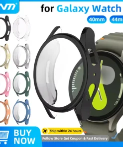 Case for Samsung Galaxy Watch 7 44MM 40MM Full Coverage Bumper Soft TPU Protective Case Cover for Galaxy Watch7 Accessories
