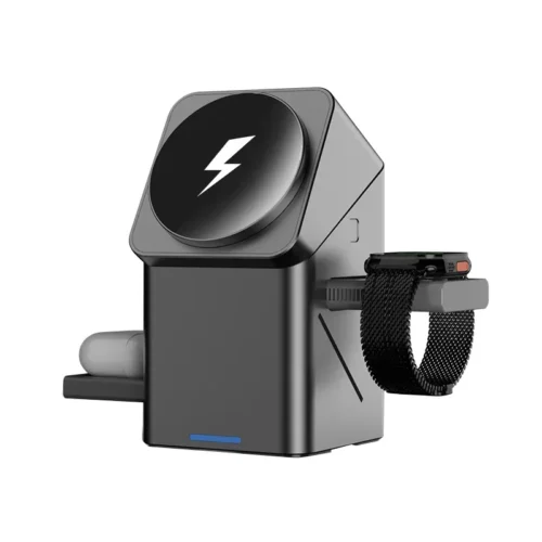 Alternative view of 3 in 1 Wireless Charger Rotating Magic Magnetic for Apple Dock Charger for Iphone 16 15 14 13 Pro Max Iwatch Airpods Charger