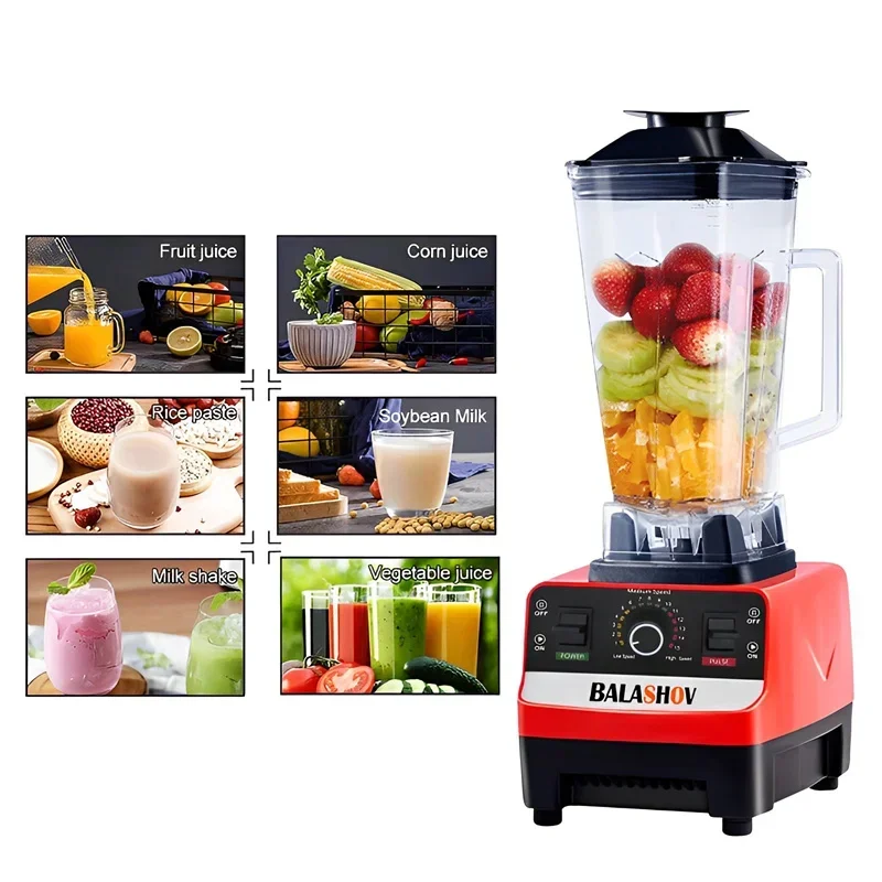 2000W Commercial Blender - High Power Food Processor for Smoothies and Ice - BPA Free - Image 3