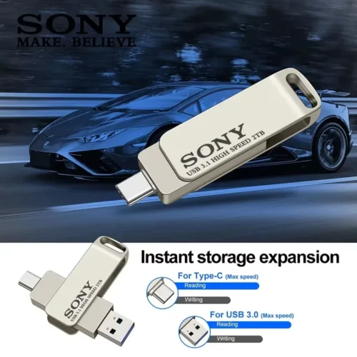 Alternative view of Sony 2TB High-Speed Type-C Flash Drive - Portable USB Stick for Xiaomi