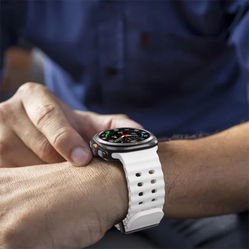 Marine Silicone Sport Bracelet for Samsung Galaxy Watch Ultra 47mm Accessories - Image 5