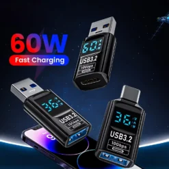 Alternative view of USB3.2 Digital Display Adapter with 4K@60Hz Output for iPhone 16/15 Pro Max, Samsung, iPad, and Laptops