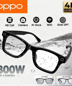 OPPO 4K HD AI Smart Glasses Photochromic Multifunction Bluetooth Calling Photo ChatGPT Music Control Translation Sunglasses NEW