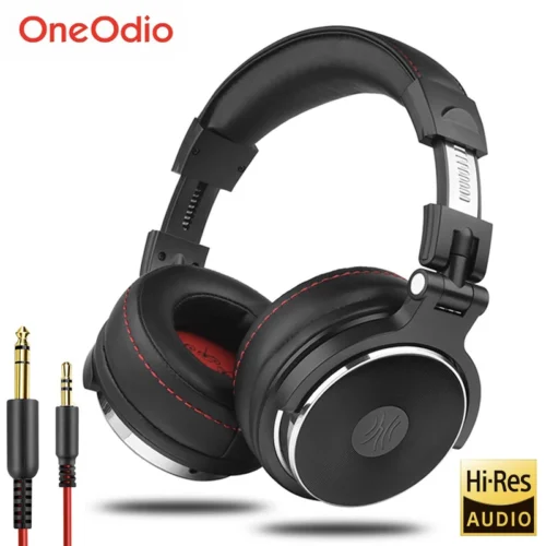 Oneodio Professional Over-Ear DJ Headphones with Microphone - HiFi Monitor Sound