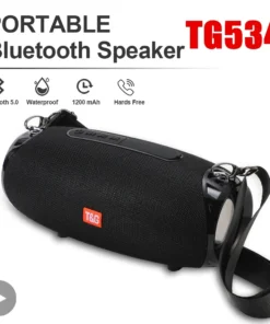 Portable Bluetooth Subwoofer Speaker - 10W Wireless Sound Box with Powerful Bass for PC, TV, and FM Radio