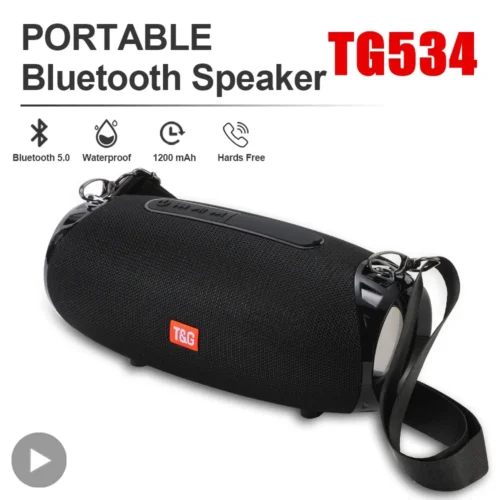 Portable Bluetooth Subwoofer Speaker - 10W Wireless Sound Box with Powerful Bass for PC, TV, and FM Radio