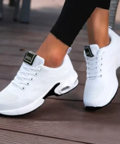 Women's Mesh Platform Sneakers - Breathable Chunky Casual Shoes